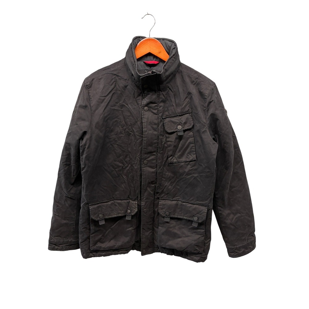 Victorinox Field Jacket Men's S Black Water Resistant Outdoor Puffer Hooded Coat